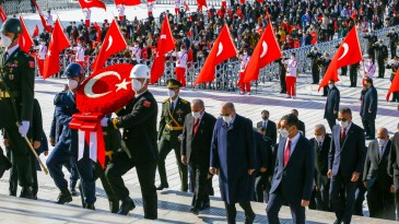 Anıtkabir’de 29 Ekim Cumhuriyet Bayramı Töreni