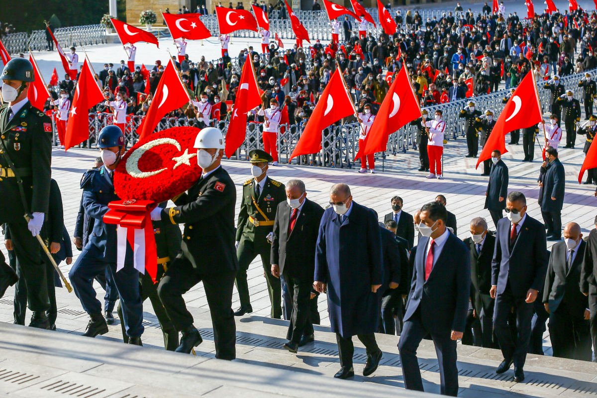 Anıtkabir’de 29 Ekim Cumhuriyet Bayramı Töreni