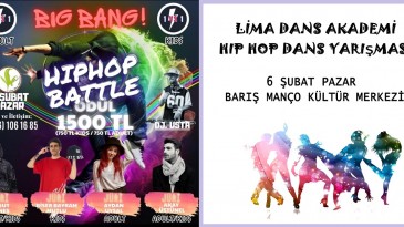 LİMA DANS AKADEMİ HİPHOP DANS YARIŞMASI 6 ŞUBAT’TA GERÇEKLEŞECEK
