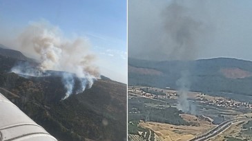 Balıkesir ve Manisa’da orman yangını
