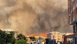 Çanakkale’de orman yangını