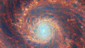 James Webb Teleskobu, Messier 51’in görüntülerini paylaştı